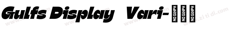 Gulfs Display   Vari字体转换